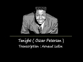 Tonight ( Oscar Peterson + sheet music note for note piano & bass )