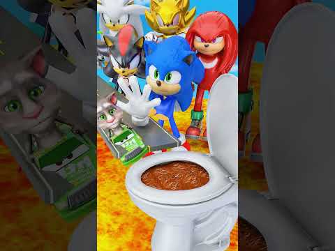 Sonic Car Jump Challenge with Sonic a Super Sonic vs Shadow x Silver x Knuckles #sonic #beamngdrive