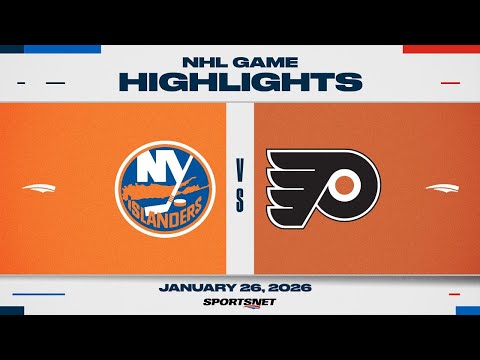 NHL Highlights | Islanders vs. Flyers - January 26, 2026