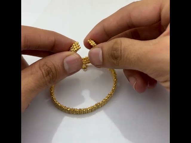 سوارة ذهب دوريكا  ثلاث دور مع الخاتم