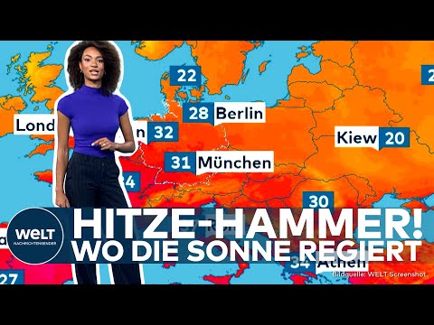 DEUTSCHLAND: "Knallblauer Himmel!" Hitzewelle rollt auf uns zu! So wird das Sommerwetter im Land