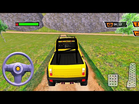 Offroad Real Yellow Jeep Game - Driving Top Uphill Mountain | Jeep Racing Games - Android Gameplay