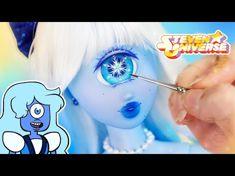 We made Sapphire from Steven Universe 💙 (after 6 years of trying) 💙 custom Smart Doll