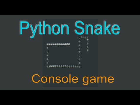 Python Console Retro Snake Game Tutorial