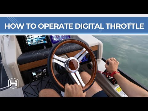 How to Operate the Mercury Digital Throttle | Harris Grand Mariner Pontoon