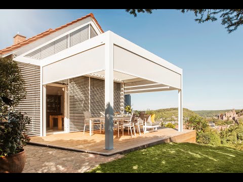 Sonnen- und Wetterschutz mit dem Lamellendach Lamaxa von WAREMA