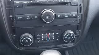 Chevrolet/ Chevy Impala 2006-2013 how to Remove radio