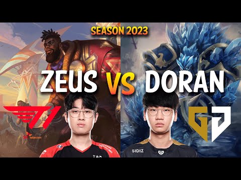 T1 Zeus vs GEN Doran - Zeus K'SANTE vs MALPHITE Top - KR Ranked