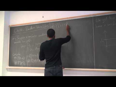 Math 209 Lecture 22 - Poisson, Uniform and Standard Normal Distributions
