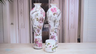 Flowers of the Past: How to create a Victorian inspired vase using transfers