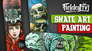 Skateboard Art Speed Painting