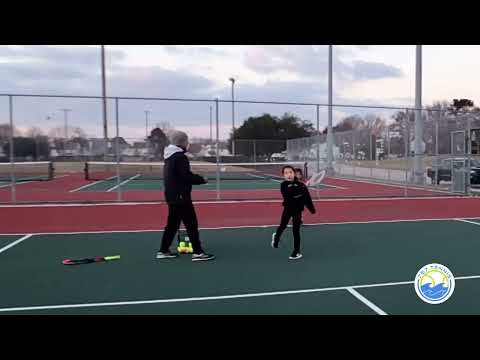 True Tennis Love & Dedication | Sisters Learn How to Play Tennis in 40 Degree Temp + 25 MPH Winds