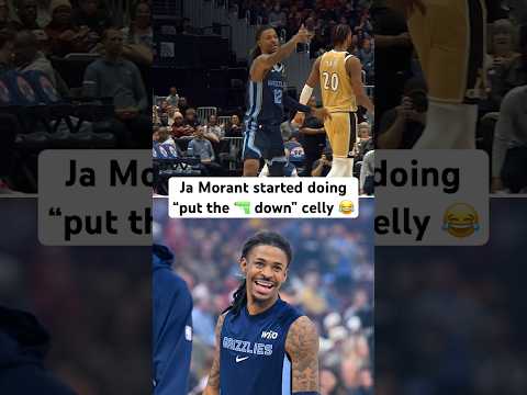 As the new year approaches, Ja Morant is trotting out a new 🔫 celly 😂 #jamorant #funny #nba #viral