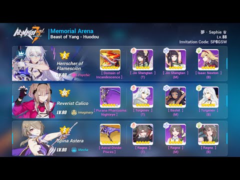 HI3 SEA [EX MA] Huodou 31946 - HFS RC SPA(s3), 2* Fuxi ELF