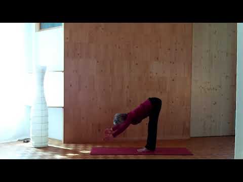 Die stehende Kopf-Knie-Stellung - uttanasana -