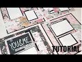 Scrapbook Tutorial | Echo Park | You & Me *4 layouts* Cutting Guide A
