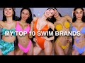 MY TOP 10 FAVORITE SWIM BRANDS TRY ON HAUL MyLifeAsEva