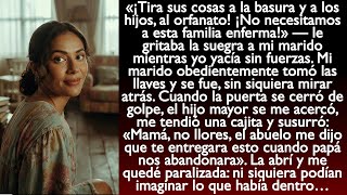 «El abuelo me dijo que te entregara esto cuando papá nos abandonara». Abrí la cajita y…