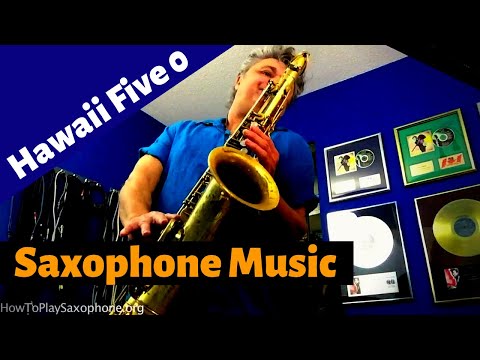Hawaii Five-O Saxophone Music & Backing Track Download