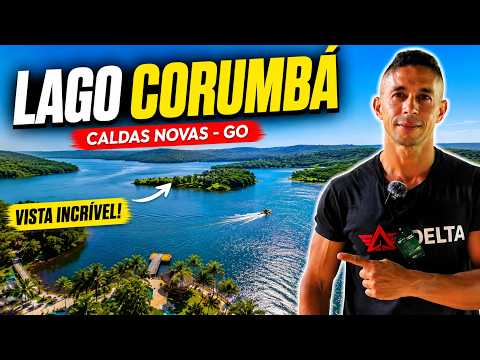 LAGO CORUMBÁ UM PARAÍSO EM CALDAS NOVAS!  PRAIAS DO LAGO E ILHAS