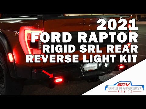 2021 Ford Raptor Rigid Industries SRL Rear Reverse Light Kit 2022 21 22 23 2023 SPVparts LED Bezels