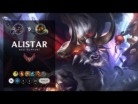 Alistar Support vs Nautilus - KR Grandmaster Patch 12.11