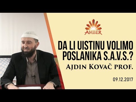 DA LI UISTINU VOLIMO POSLANIKA S.A.V.S.? | Ajdin Kovač prof.