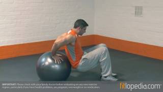 Swiss Ball Tricep Dip exercise video thumbnail