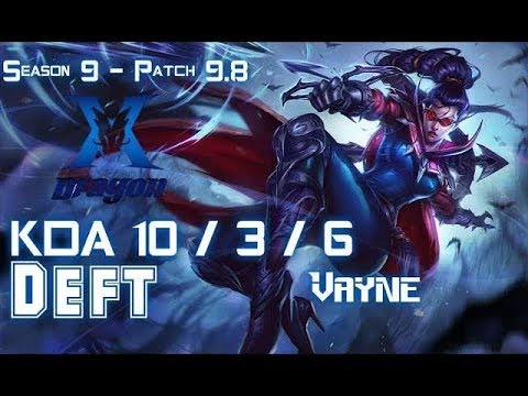 KZ Deft VAYNE vs KAI'SA ADC - Patch 9.8 KR Ranked