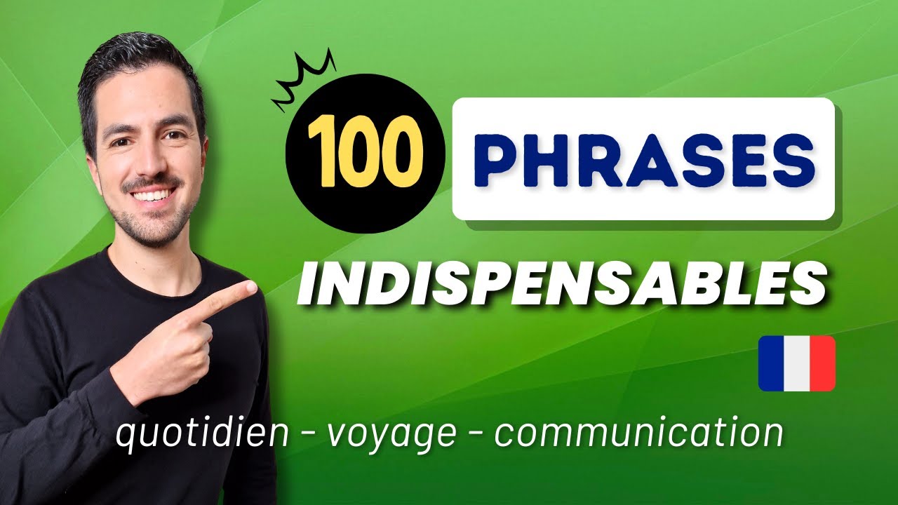 😄💬 100 common FRENCH PHRASES in daily life and for travel.