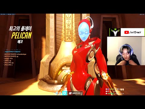 Pelican Pro Echo Gameplay - POTG! [ Overwatch Season 35 Top 500 ]