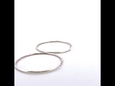sterlyn Round 925 Silver Hoop Earrings For Women