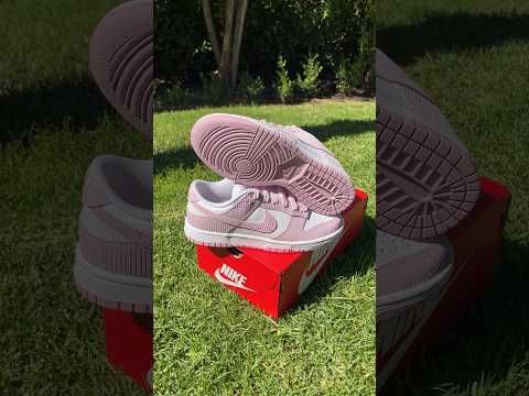 фото nike dunk low «pink corduroy» 0