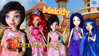 Melody Descendants 3 Doll Custom Disney Descendants Doll Episode New Student At School Mermaid Ariel