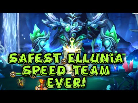ELLUNIA lvl 5  safest speed team ever! -summoners war