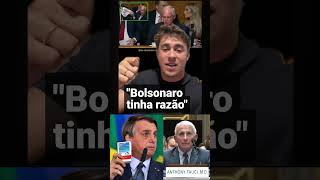 "Bolsonaro tinha razão", diz Nikolas Ferreira após Fauci se calar em audiência no Senado dos EUA