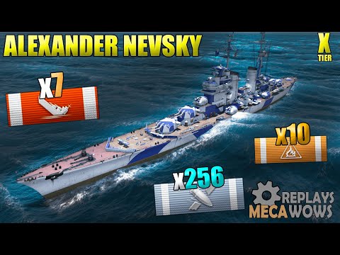 Alexander Nevsky 7 Kills & 163k Damage | World of Warships Gameplay 4k