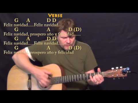 Feliz Navidad (Christmas) Guitar Cover Lesson with Chords and Lyrics