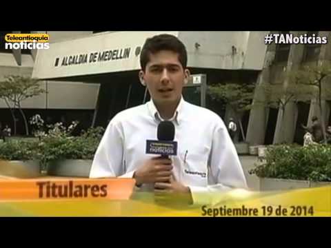 Titulares de Teleantioquia Noticias - viernes 19 de septiembre de 2014 - a.m.