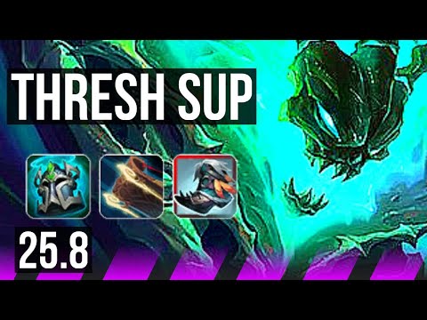 THRESH & Aphelios vs JANNA & Jhin (SUP) | 1/0/14 | NA Grandmaster | 25.8