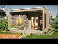 Small House Design with Floor Plan | 6 x 6 M