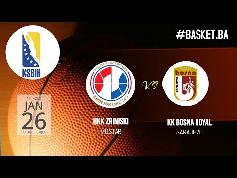 LIVE ◘ HKK Zrinjski vs KK Bosna Royal ◘ 2018/2019 ◘ 15 kolo