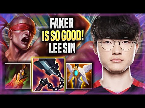FAKER IS SO GOOD WITH LEE SIN! - T1 Faker Plays Lee Sin JUNGLE vs Jarvan! | Season 2022