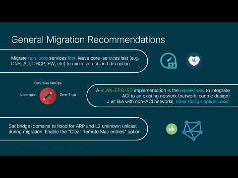 Module 3 - Episode 4: ACI Integration and Migration from Legacy Networks and Brownfield Environments