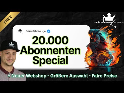 20,000 Subscriber Special 🎉 - New micro-vehicle website + giveaway! 🛴⚡