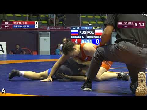 Qual. WW - 62 kg: D. BOBRULKO (RUS) v. M. KISIELINSKA (POL)