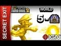 New Super Mario Bros. 2 - Secret Exit Guide - World 5-Haunted House - Walkthrough