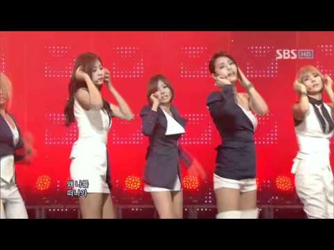 After school - Because of you (애프터 스쿨 - 너때문에) @ SBS Inkigayo 인기가요 100110