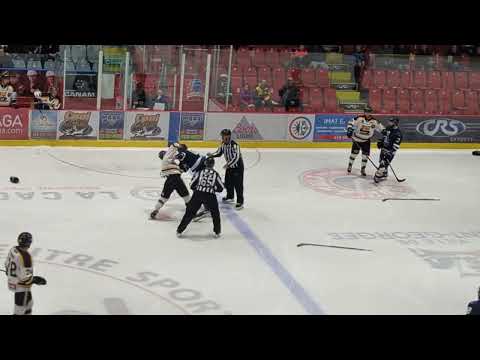 Fight/Bagarre William Breton vs Sean O'Neill 10 décembre 2022