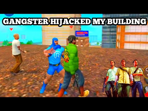 GANGSTER HIJACKED MY BUILDING || ROPE HERO VICE TOWN GAMEPLAY